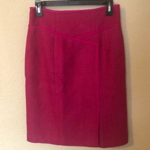 NANETTE LEPORE Magenta/Fuchsia Pencil Skirt